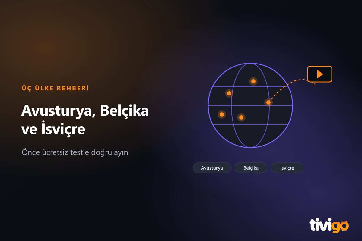 Dünya küresi üzerinde Avusturya, Belçika ve İsviçre etiketleri