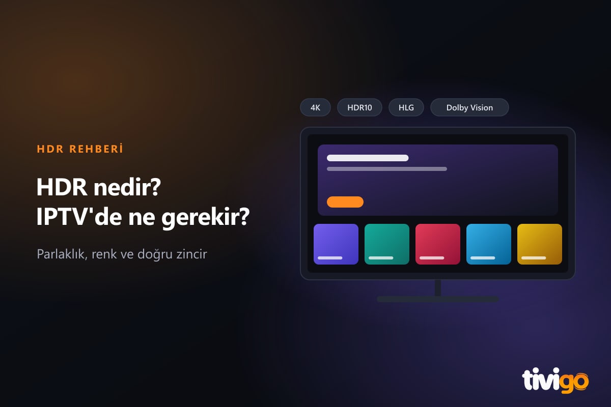 HDR ve 4K desteği gösteren televizyon