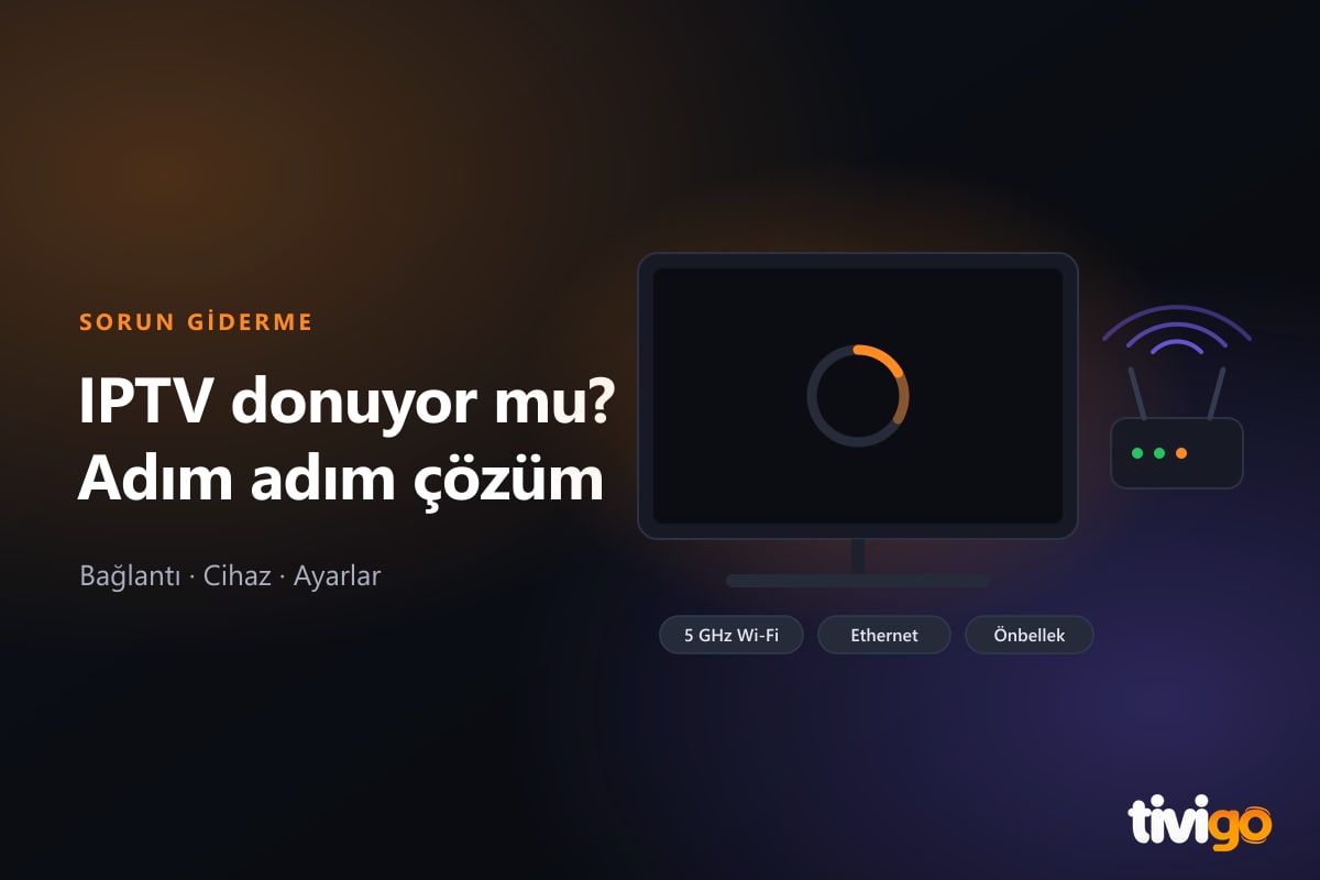 Yükleniyor halkası gösteren televizyon ve modem