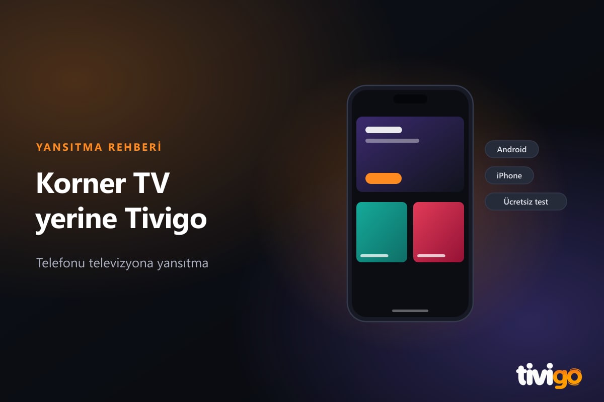 Telefon ekranının televizyona yansıtılması ve Wi-Fi bağlantısı