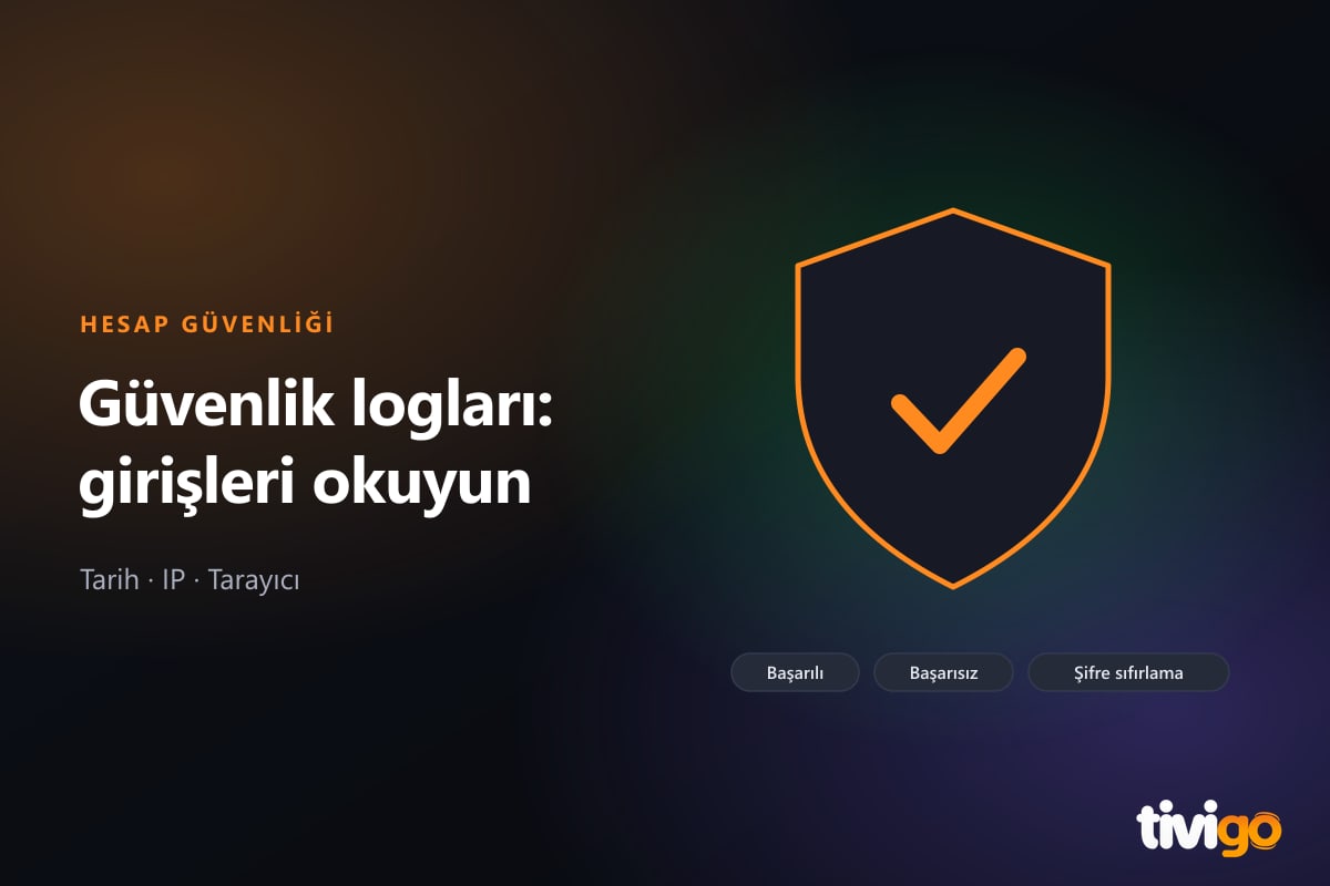 Tivigo Windows uygulamasında giriş denemelerini listeleyen Güvenlik Logları ekranı
